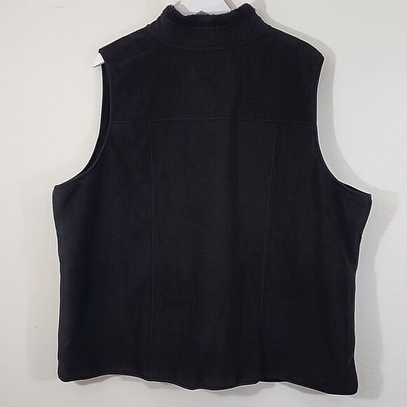 Denim & Company soft warm black fleece lined vest/jacket size 3X NWOT - Picture 5 of 9